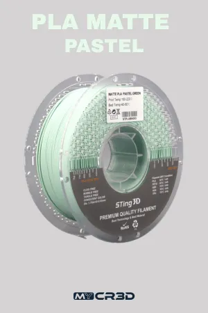 Filament 3D PLA Matte Pastel – STING3D – 1kg