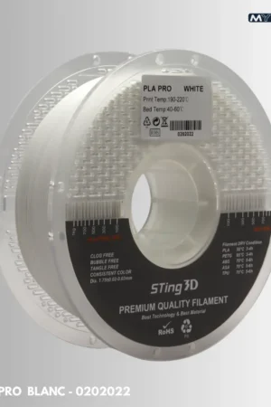 Filament 3D PLA Pro STING3D 1kg – Blanc